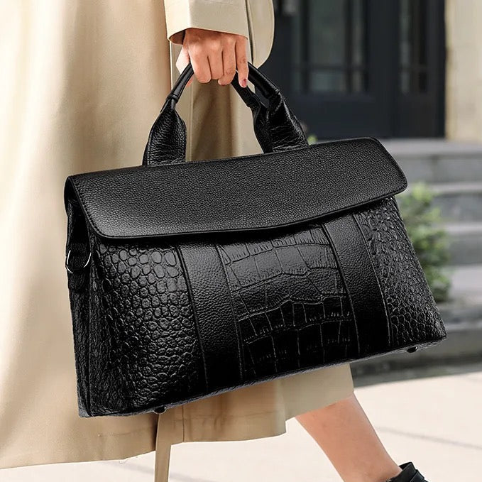 Sac en cuir d'alligator